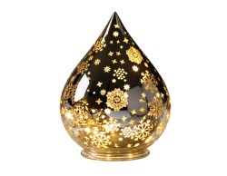 Goccia LED Mascagni Casa in vetro oro 12 x 15 cm codice C3064