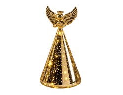 Angelo LED Mascagni Casa in vetro oro altezza 16 cm