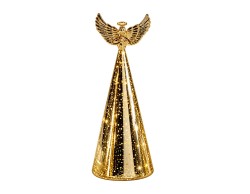 Angelo LED Mascagni Casa in vetro oro altezza 26,5 cm