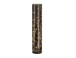 Bicchiere LED Mascagni Casa in vetro fumé 10 x 50 cm
