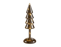 Abete LED Mascagni Casa in vetro fumé 9,5 x 34,5 cm
