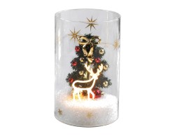 Bicchiere LED Mascagni Casa in vetro 9 x 14 cm codice MC3247