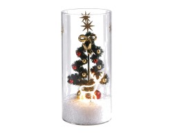 Bicchiere LED Mascagni Casa in vetro 9 x 18 cm codice MC3248