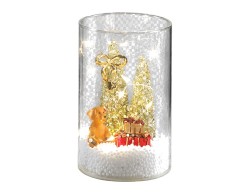 Bicchiere LED Mascagni Casa in vetro 9 x 18 cm codice C3031