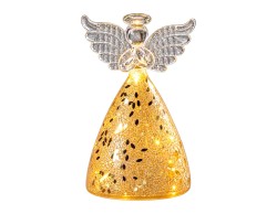 Angelo LED Mascagni Casa in vetro oro 7 x 12 cm