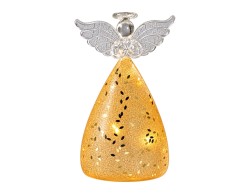 Angelo LED Mascagni Casa in vetro oro 8 x 15 cm
