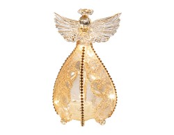 Angelo LED Mascagni Casa in vetro oro 8 x 13 cm