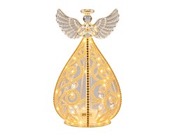 Angelo LED Mascagni Casa in vetro oro 9 x 16 cm