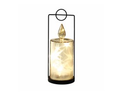 Lanterna LED Mascagni Casa in vetro, metallo 10 x 29 cm