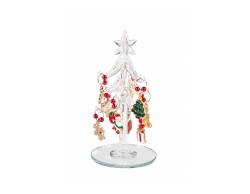 Abete Mascagni Casa in vetro, metallo altezza 13,5 cm