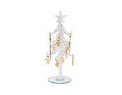 Abete Mascagni Casa in vetro, metallo altezza 20 cm codice MC3348