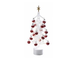 Abete LED Mascagni Casa in vetro 16 x 44 cm