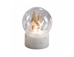 Palla LED rotante Mascagni Casa in vetro 12 x 15 cm