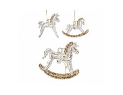 Set 3 cavalli Mascagni Casa in vetro 8 x 8 cm