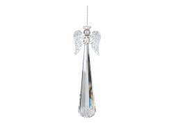 Set 3 angeli Mascagni Casa in vetro altezza 14,5 cm