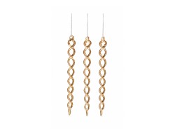 Set 6 decorazioni Mascagni Casa in vetro lunghezza 19,5 cm