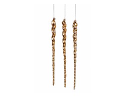 Set 6 decorazioni Mascagni Casa in vetro lunghezza 25 cm codice C3141