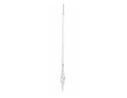Set 6 decorazioni Mascagni Casa in vetro lunghezza 30 cm