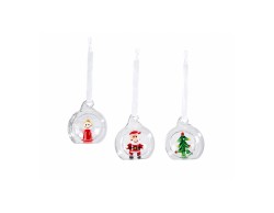 Set 3 palle Mascagni Casa in vetro assortito diametro 4 cm codice MC3356