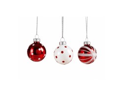Set 9 palle Mascagni Casa in vetro assortito diametro 4 cm