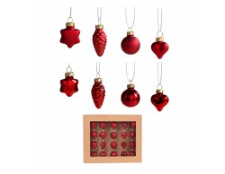 Set 20 decorazioni Mascagni Casa in vetro assortito 3 / 2 x 4,5 / 3 x 3,5 cm