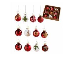 Set 12 palle Mascagni Casa in vetro assortito diametro 3 cm