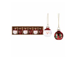 Set 6 palle Mascagni Casa in vetro assortito diametro 4 cm