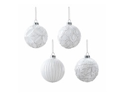 Set 12 palle Mascagni Casa in vetro assortito diametro 8 cm