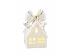 Casetta LED Mascagni Casa in porcellana 7 x 5,5 x 10,5 cm