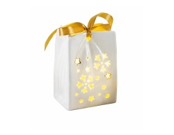 Decorazione LED Mascagni Casa in porcellana 7 x 6 x 9,5 cm