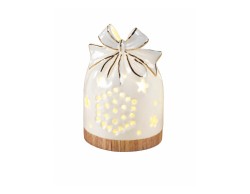Campanella LED Mascagni Casa in porcellana 6,5 x 9 cm