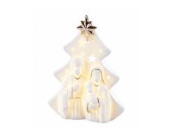 Presepe LED Mascagni Casa in porcellana 10 x 6 x 12,5 cm
