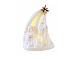 Presepe LED Mascagni Casa in porcellana 9 x 6 x 12,5 cm