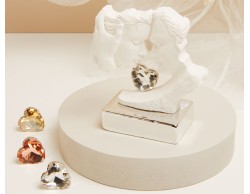 Bomboniera Matrimonio Claraluna Coppia Innamorati con Base silver