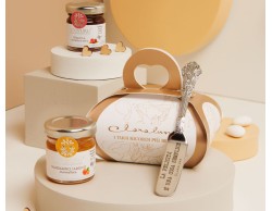 Bomboniera Claraluna con Marmellata di Mandarino, Marmellata Fragola e Coltellino