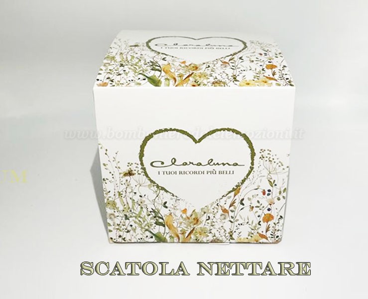 Bomboniera Matrimonio Claraluna 2024 scatola primavera grande su Bomboniere Dolci Emozioni