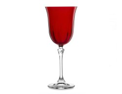 Set 6 Calici Acqua da 250 ml - Eleganza in Vetro Rosso
