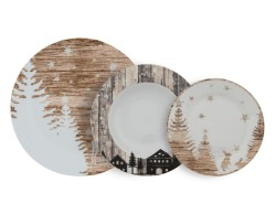 Servizio Piatti natalizio villa altachiara Cortina 18pz