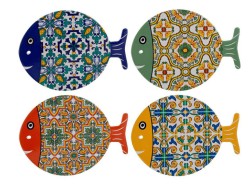 Bomboniera le stelle Poggiapentola Pesciolino in Ceramica