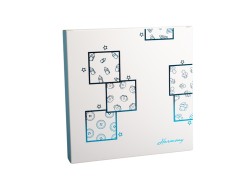 Bomboniera Harmony Battesimo Portafoto Cuore in Legno con Elefante - Modello Baby con Box e Fazzoletto su Bomboniere Dolci Emozioni