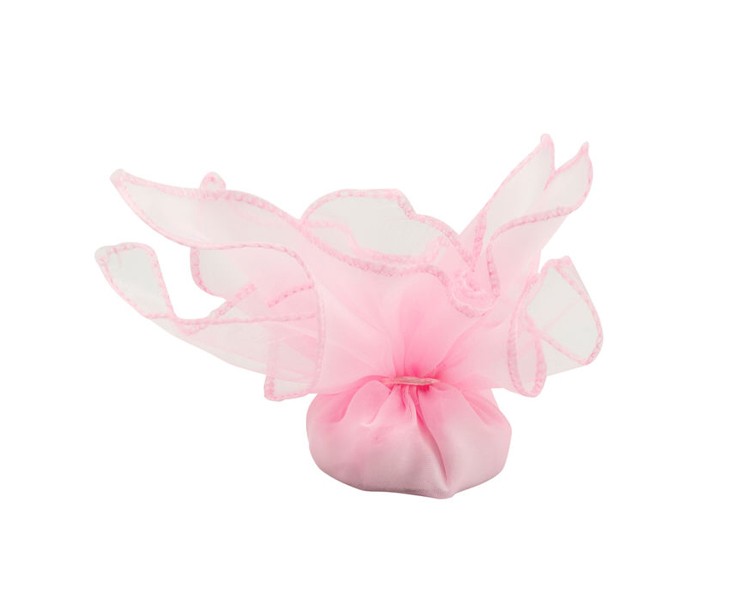 Bomboniera Harmony Battesimo Portafoto Cuore in Legno con Elefante rosa - Modello Baby con Box e Fazzoletto su Bomboniere Dolci Emozioni