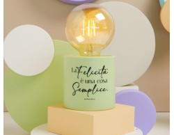 Bomboniera Matrimonio Claraluna Lampada LED verde