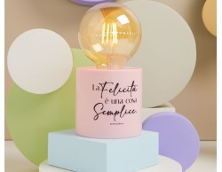 Bomboniera Matrimonio Claraluna Lampada LED Rosa