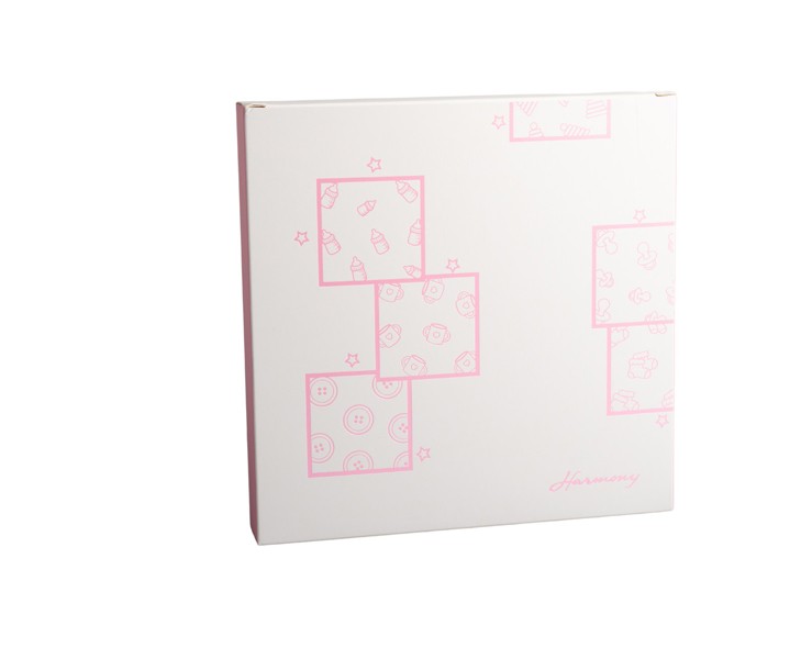 Bomboniera Harmony Battesimo Portafoto Cuore in Legno con orsetto rosa - Modello Baby con Box e Fazzoletto su Bomboniere Dolci Emozioni