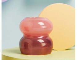 Bomboniera Matrimonio Claraluna Candelabro Piccolo Rosa e Viola