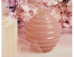 Bomboniera Matrimonio Claraluna 2026Vaso Tondo Piccolo Rosa Design Moderno Fasce