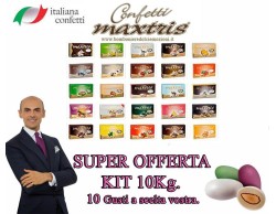Kit confetti Maxtris CIOCCOMANDORLA 10 kg Super Offerta