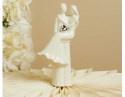 Bomboniera Matrimonio Claraluna 2026 Coppia Sposi con Cuore Silver