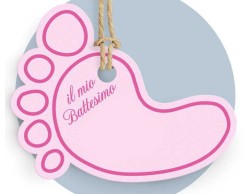 Bigliettini Battesimo FFTags0024 conf. 30pz