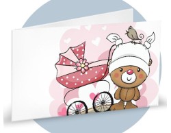 Bigliettini nascita bomboniere bimba